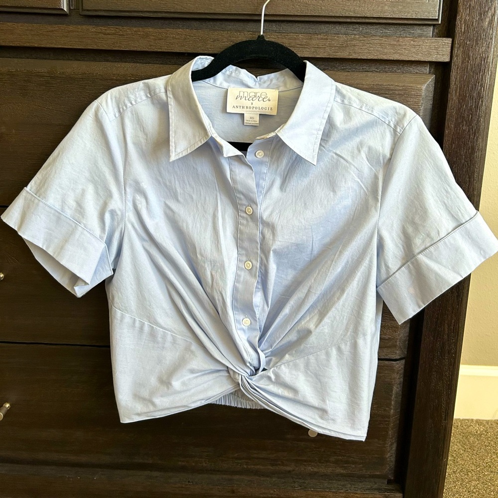 Anthropologie Mare X button down Crop